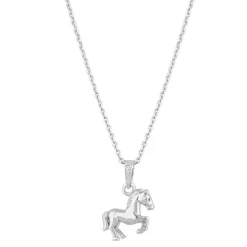 Little Treasure Sterling Silver Horse Pendant (Chain Included)