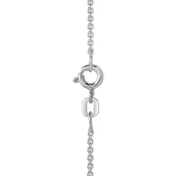 Little Treasure Sterling Silver Cubic Zirconia Open Star Pendant (Chain Included)