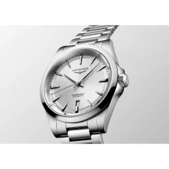 Longines Conquest 2023 41mm Sunray Silver Dial Steel Case & Bracelet Men's Watch