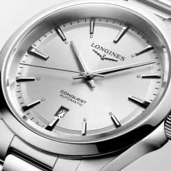 Longines Conquest 2023 41mm Sunray Silver Dial Steel Case & Bracelet Men's Watch