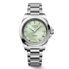 Longines Conquest 34mm Green Dial Steel Bracelet Watch