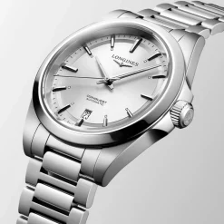 Longines Conquest 38mm Silver Dial Steel Bracelet Watch