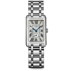 Longines DolceVita 20.80 X 32.00 mm Silver "flinque" Dial Blue Index Steel Case Watch
