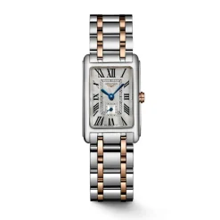 Longines DolceVita 20.80x32mm Silver Dial Steel & Rose Gold Bracelet Watch