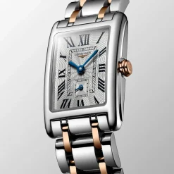 Longines DolceVita 20.80x32mm Silver Dial Steel & Rose Gold Bracelet Watch