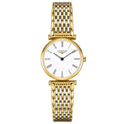 Longines Elegance La Grande Classique de Longines 24mm White Dial Two Tone Bracelet Watch
