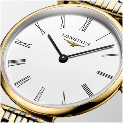 Longines Elegance La Grande Classique de Longines 24mm White Dial Two Tone Bracelet Watch