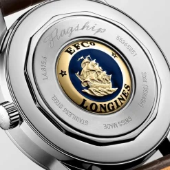 Longines Flagship Heritage Men's Steel Case Alligator Strap Watch