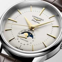 Longines Flagship Heritage Men's Steel Case Alligator Strap Watch