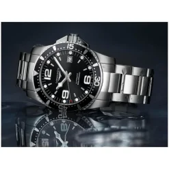 Longines HydroConquest Automatic Black Dial Stainless Steel Bracelet Watch
