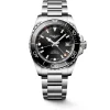 Longines Hydroconquest 41mm Sunray Black Dial Stainless Steel & Ceramic Case Watch