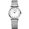 Longines La Grande Classique White Mother of Pearl Dial Diamond Dot Index Steel Bracelet Watch