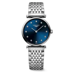 Longines Le Grande Classique 24mm Diamond Dot Blue Dial Steel Case Watch