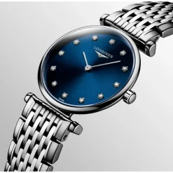 Longines Le Grande Classique 24mm Diamond Dot Blue Dial Steel Case Watch