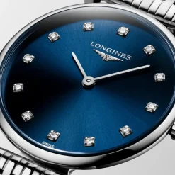Longines Le Grande Classique 24mm Diamond Dot Blue Dial Steel Case Watch