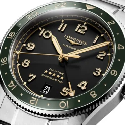 Longines Spirit 39mm Anthracite Dial Ceramic Case Stainless Steel Bracelet Watch