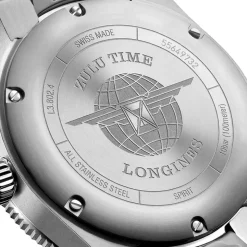Longines Spirit 39mm Anthracite Dial Ceramic Case Stainless Steel Bracelet Watch