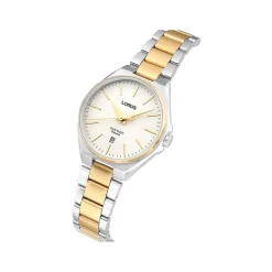 Lorus Quartz Ladies 28mm Silver Dial Two-Tone Steel Bracelet Watch