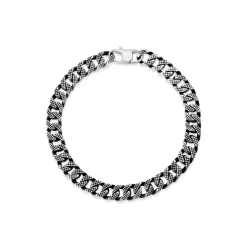 Men's Steel Curb 21.5cm Bracelet
