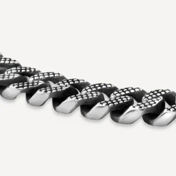 Men's Steel Curb 21.5cm Bracelet