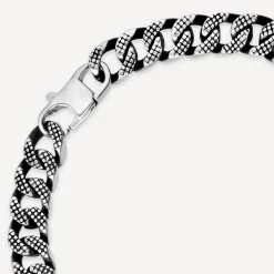 Men's Steel Curb 21.5cm Bracelet
