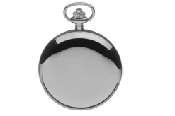 Mount Royal White Dial Chrome-Plated Pocket Watch