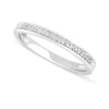 Mystere Ladies' 18ct White Gold Diamond 2.1mm Wedding Ring