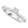 Northern Star 0.37ct Diamond 18ct White Gold Sides Ring
