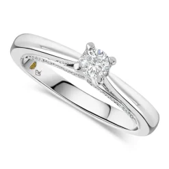 Northern Star 0.37ct Diamond 18ct White Gold Sides Ring