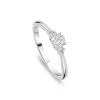 Northern Star 0.50ct Diamond Round Centre & Sides Platinum Ring