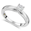 Northern Star 0.55ct Diamond 18ct White Gold Four Claw Solitaire Ring