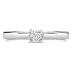 Northern Star 0.37ct Diamond 18ct White Gold Sides Ring