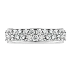Northern Star 1.00ct Diamond Row 18ct White Gold Ring