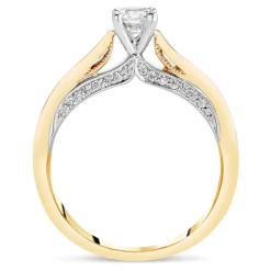 Northern Star 0.45ct Diamond 18ct Yellow Gold Four Claw Solitaire Ring