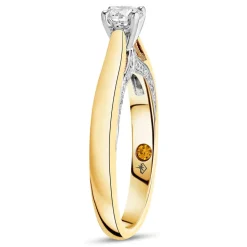 Northern Star 0.45ct Diamond 18ct Yellow Gold Four Claw Solitaire Ring