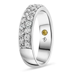 Northern Star 1.00ct Diamond Row 18ct White Gold Ring