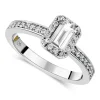 Northern Star 0.76ct Emerald Diamond 18ct White Gold Ring