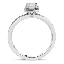 Northern Star 0.76ct Emerald Diamond 18ct White Gold Ring