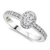 Northern Star 0.62ct Oval Diamond 18ct White Gold Ring