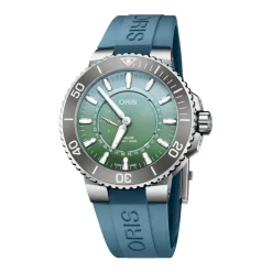 Oris Aquis Dat Watt Limited Edition II 43.5mm Green Dial Bracelet Watch
