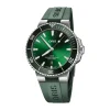 Oris Aquis Date 43.5mm Green Dial Rubber Strap Watch