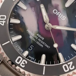 Oris Aquis Date Upcycle 41.5mm Multi Colour Dial Stainless Steel Bracelet Watch
