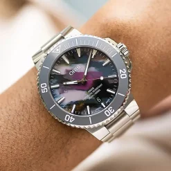 Oris Aquis Date Upcycle 41.5mm Multi Colour Dial Stainless Steel Bracelet Watch