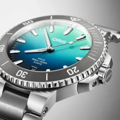 Oris Aquis Great Barrier Reef Limited Edition IV 43.5mm Blue Dial Stainless Steel Bracelet Watch