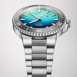 Oris Aquis Great Barrier Reef Limited Edition IV 43.5mm Blue Dial Stainless Steel Bracelet Watch