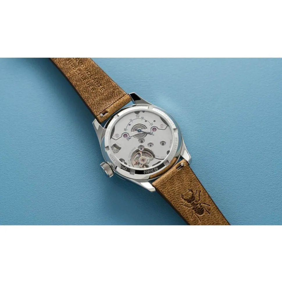 ORIS Big Crown Pointer 38mm Blue Dial Brown Strap Watch