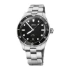 Oris Divers Date 39mm Black Dial Stainless Steel Bracelet & Black Rubber Strap Watch