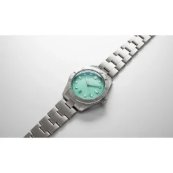 Oris Divers Sixty-Five ‘Cotton Candy’ 38mm Green Dial Steel Bracelet Watch