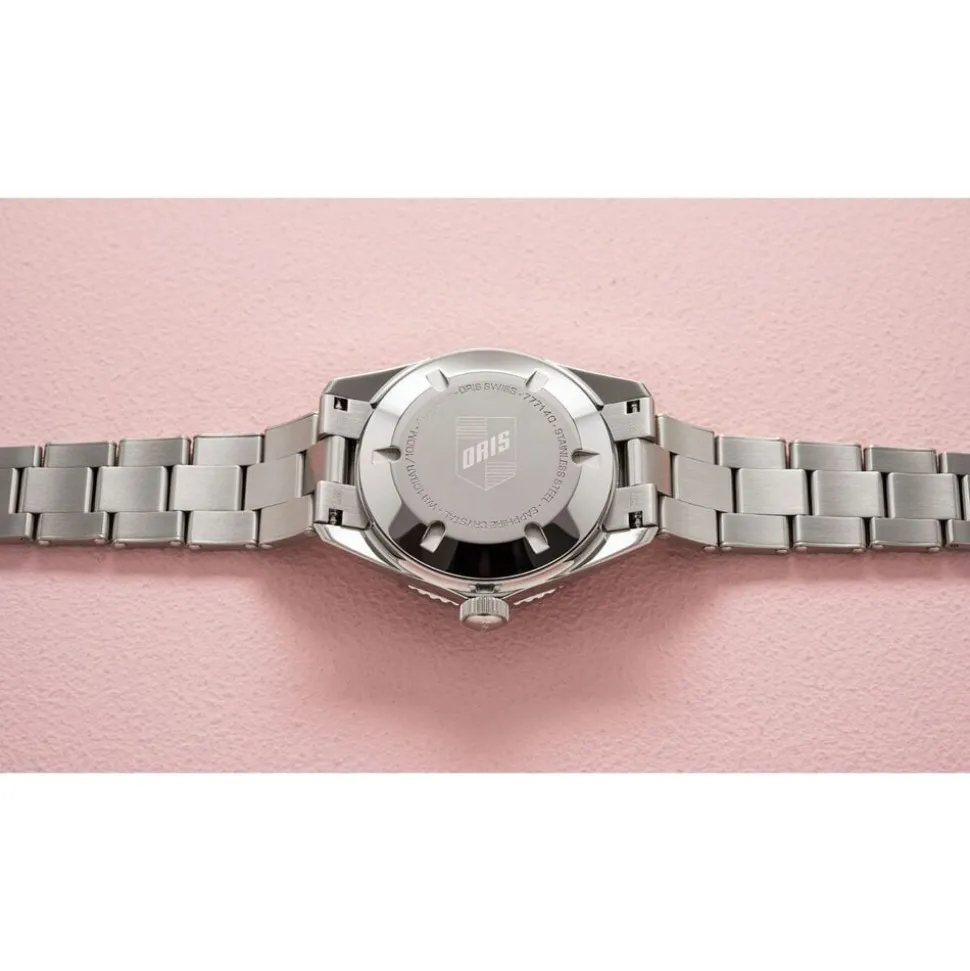 Oris Divers Sixty-Five ‘Cotton Candy’ 38mm Pink Dial Steel Bracelet Watch
