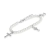 Pearl & Crystal Communion Charm Bracelet